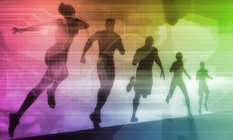 Fitness,Technology,And,Sports,Monitoring,Data,Concept,Background,3d,Illustration